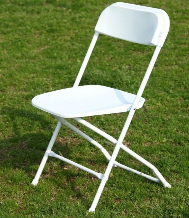 White Plastic chairs