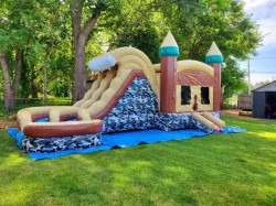 IMG 20240423 213259 1713926178 29' Camo Hideout Helix Bounce House Wet or Dry Water Slide C