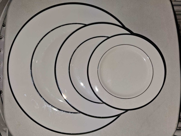 10.5 White Coupe Plate