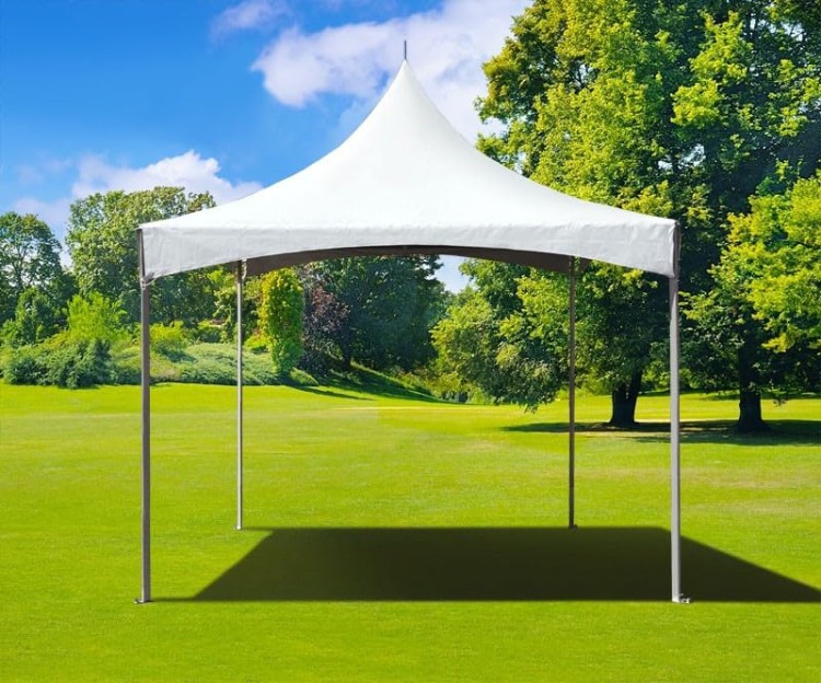 10' x 10' white High-peak Tent