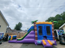 Purple blue combo waterslide