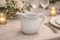Classic White Ceramic Creamer