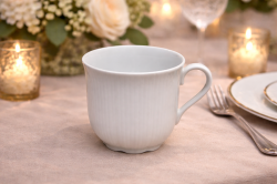 Classic White Ceramic Tea / Coffee Cup