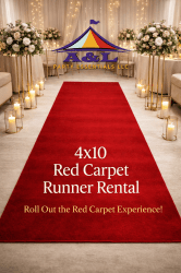 Luxury Red Carpet Runner – 4 x 10 ft