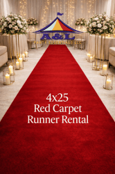 Luxury Red Carpet Runner – 4 x 25 ft